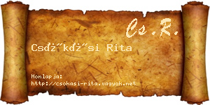 Csókási Rita névjegykártya